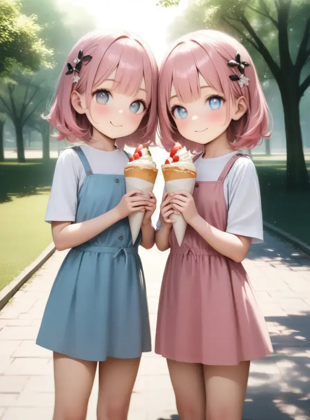 双子ちゃんクレープ2