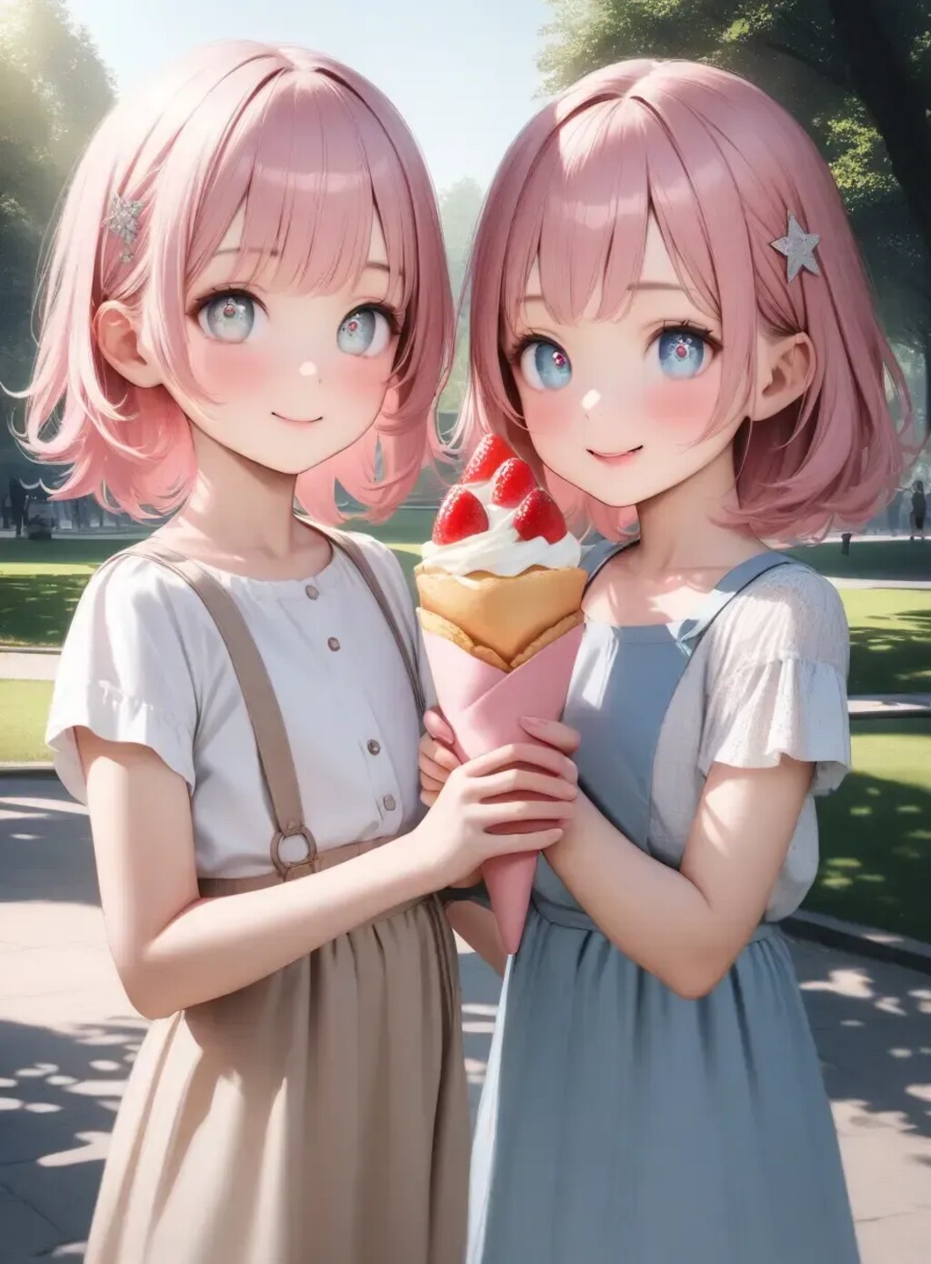 双子ちゃんクレープ2