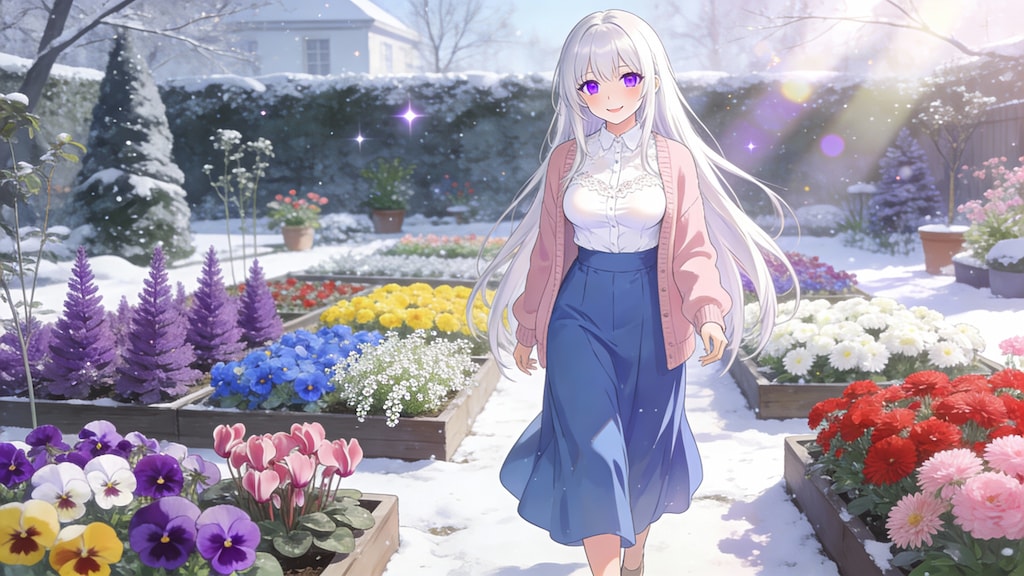 雪の庭 Seedream 4.5版