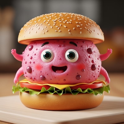 ももほうくんバーガー