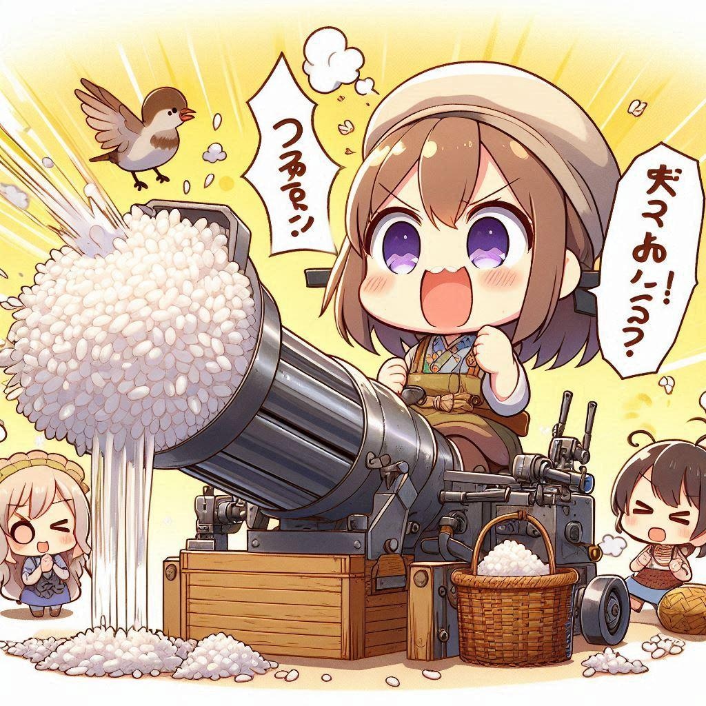 豪快！ポン菓子