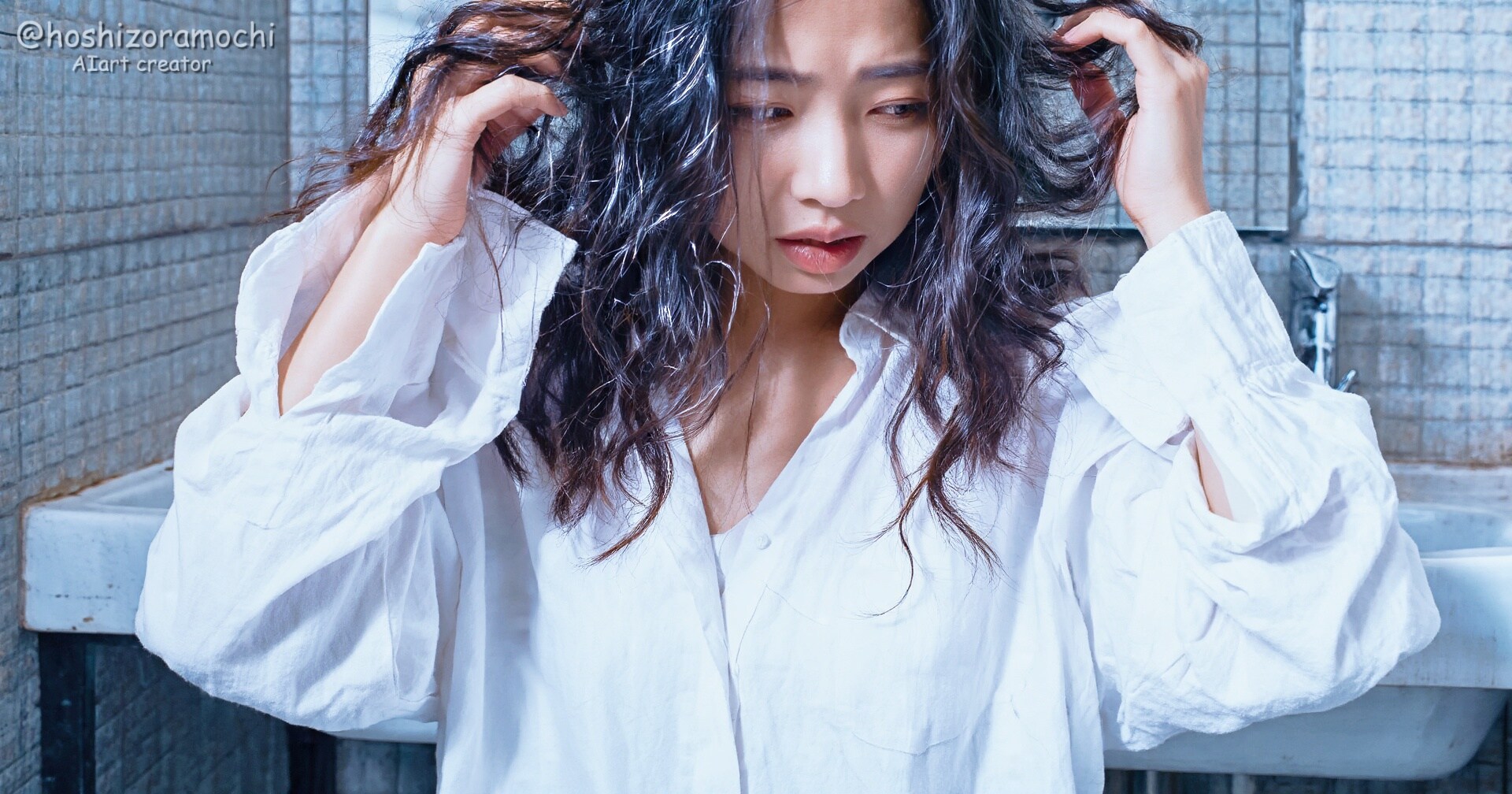 洗ったばかりの髪って、なんでこうなの😮