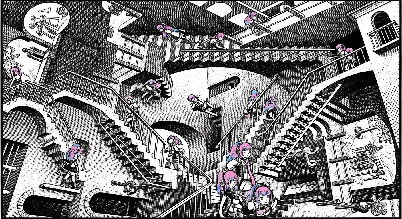 エッシャーの絵の中に．．．