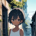 褐色少女と出會った 2枚目