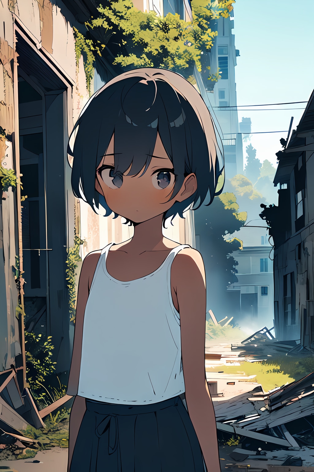 褐色少女と出會った