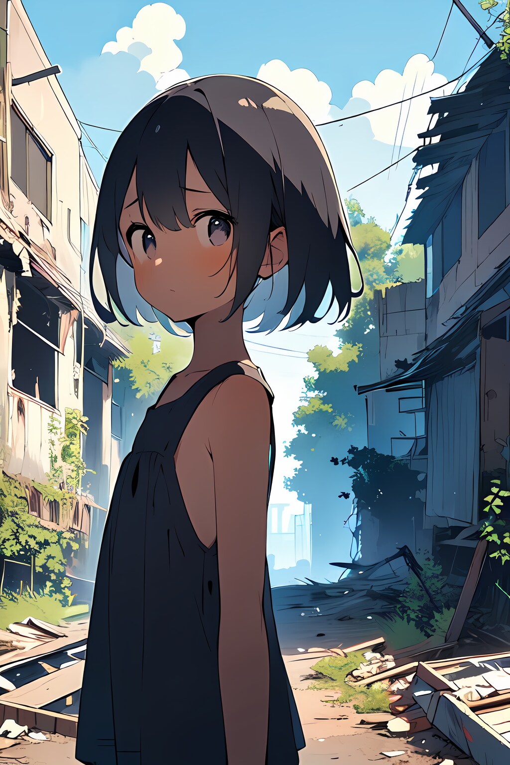 褐色少女と出會った
