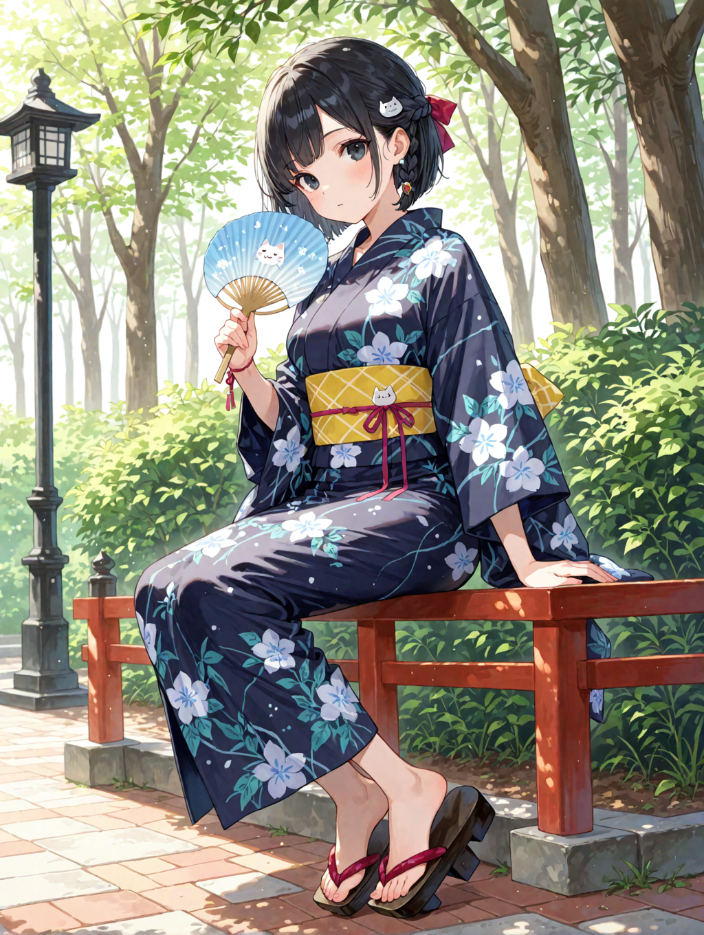 浴衣の凜猫ちゃん