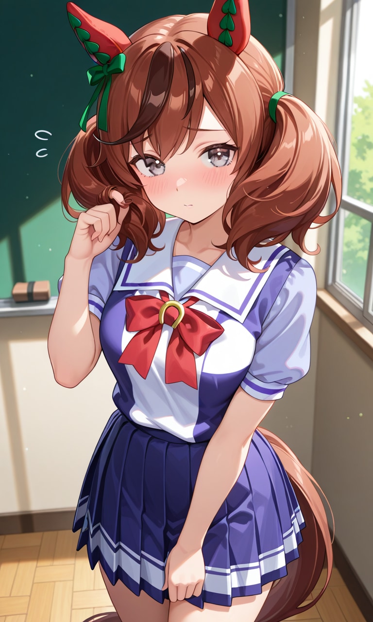 髪の毛をくるくるしちゃうネイチャさん | の人気AIイラスト・グラビア