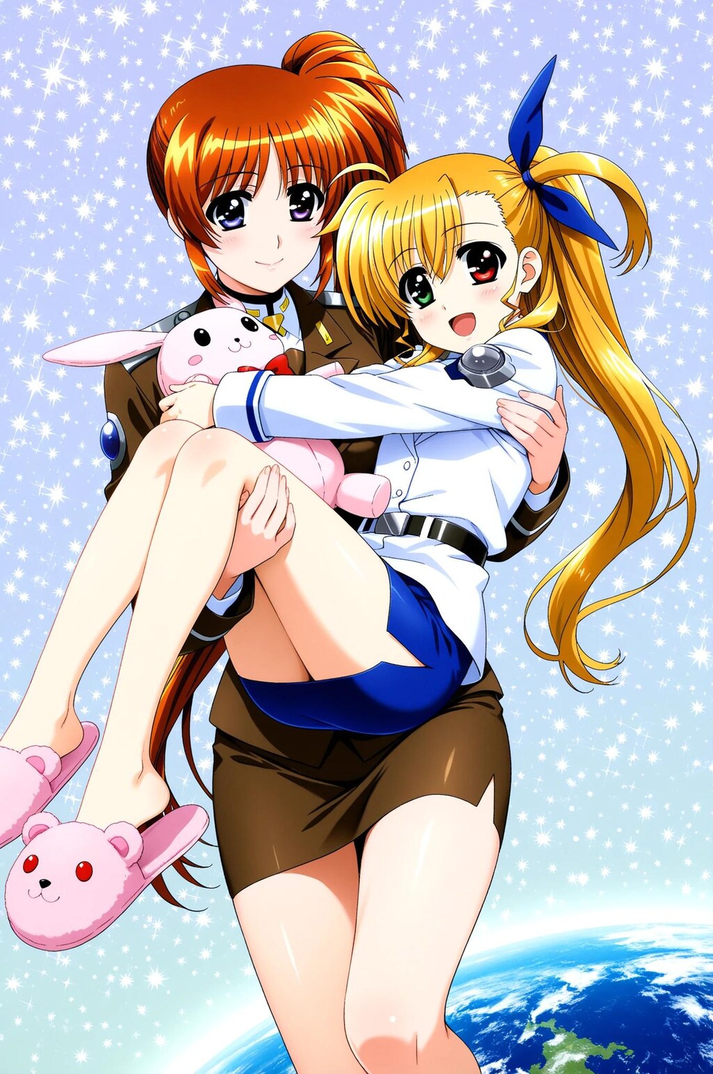 ヴィヴィオ➡　恥ずかしいよ～　なのは➡　いいから　いいから