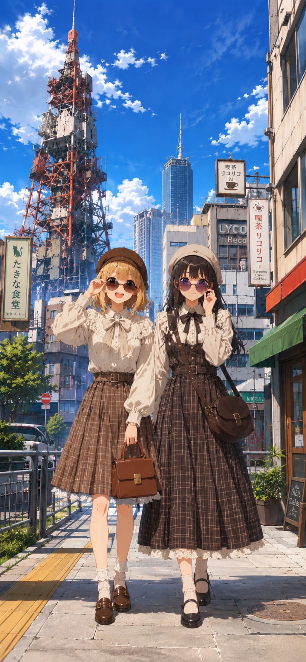 スマホ壁紙サイズ  ちさたきレトロガーリー2
