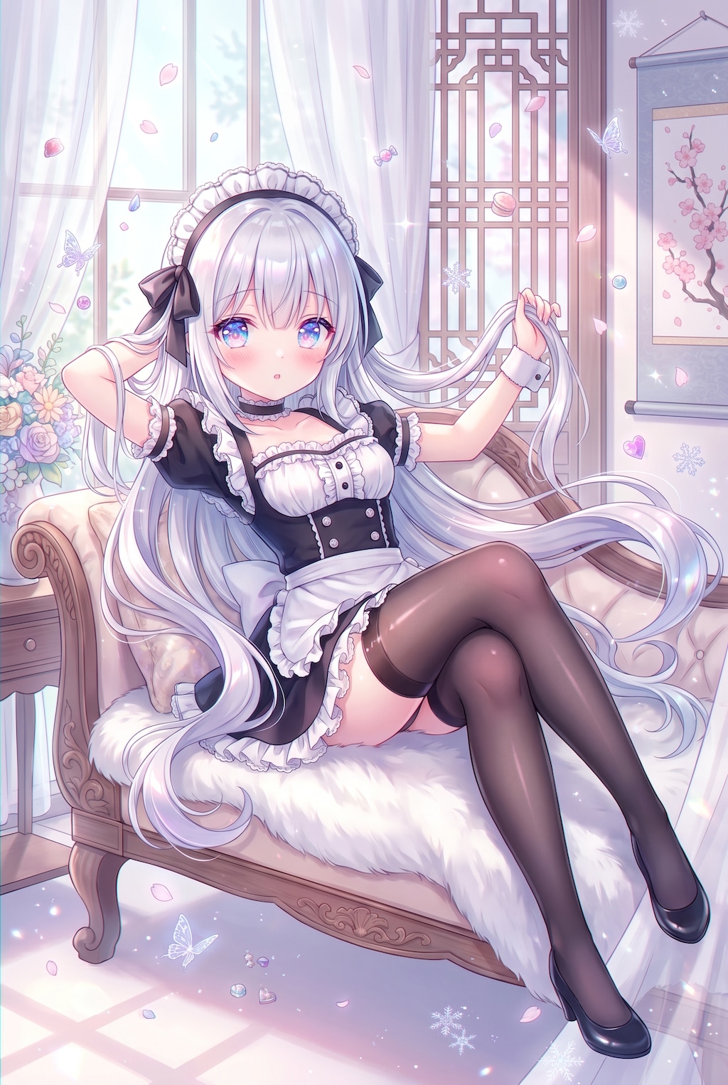 白銀侍女の微光