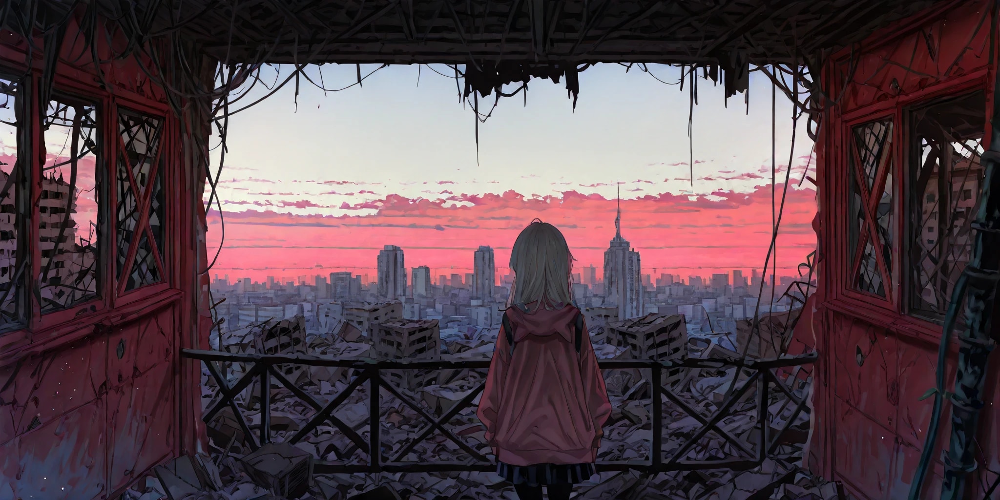 廃墟の中で | の人気AIイラスト・グラビア