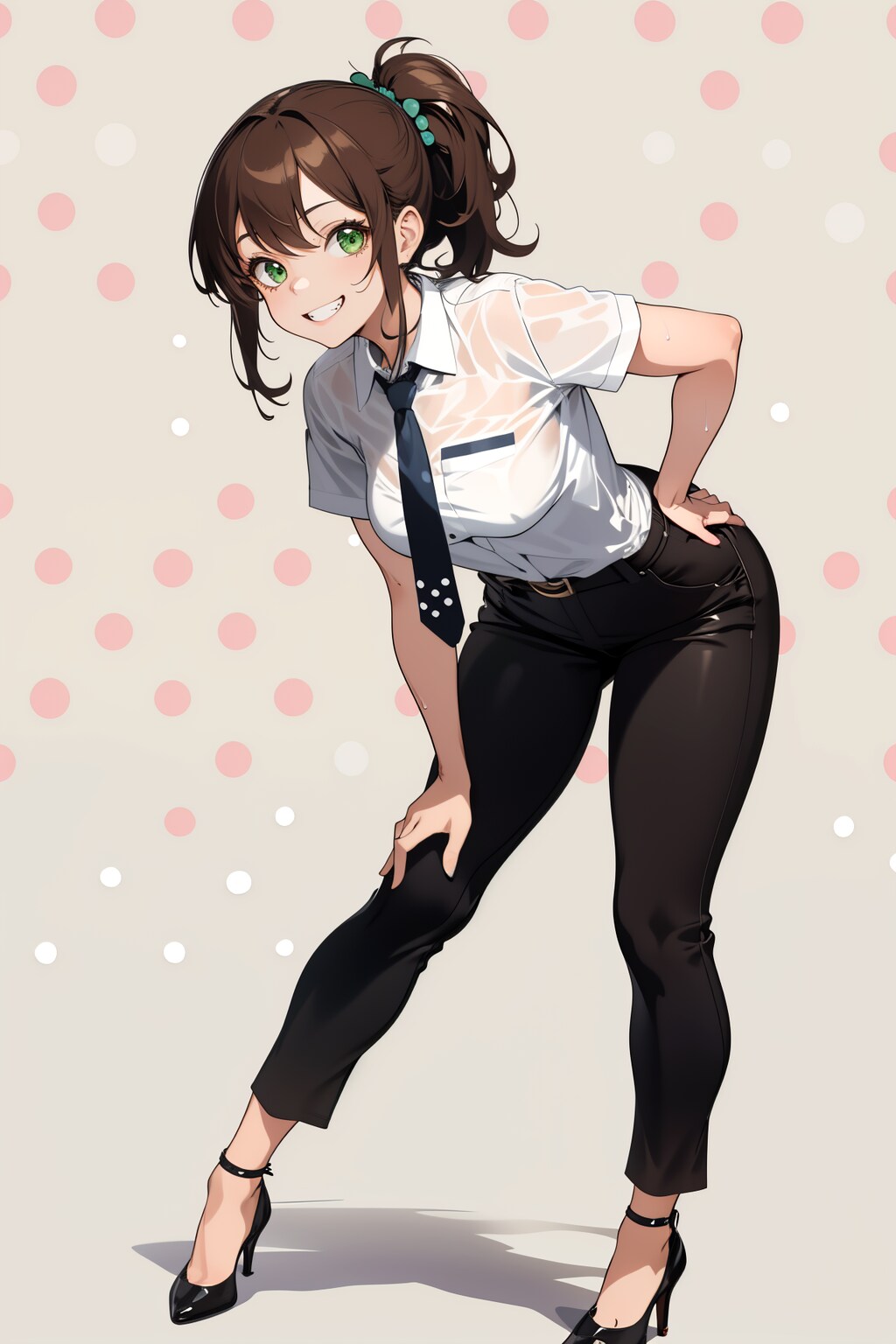 ポージング少女