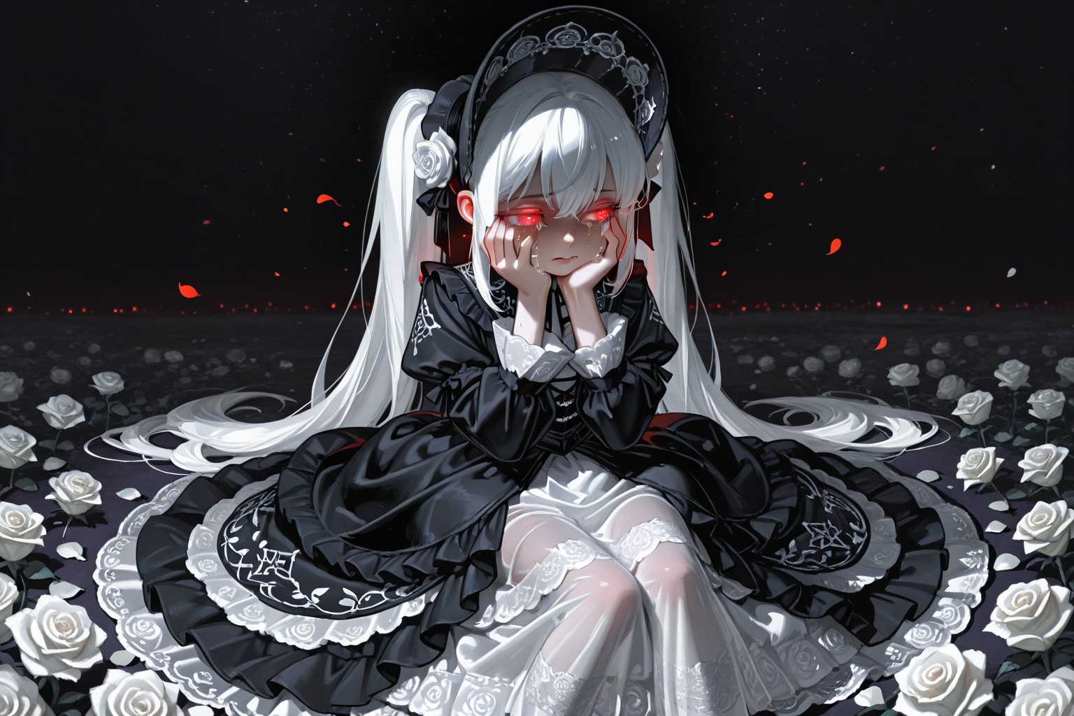 長生きし過ぎて虚無に堕ちたヴァンパイアちゃん | の人気AIイラスト・グラビア