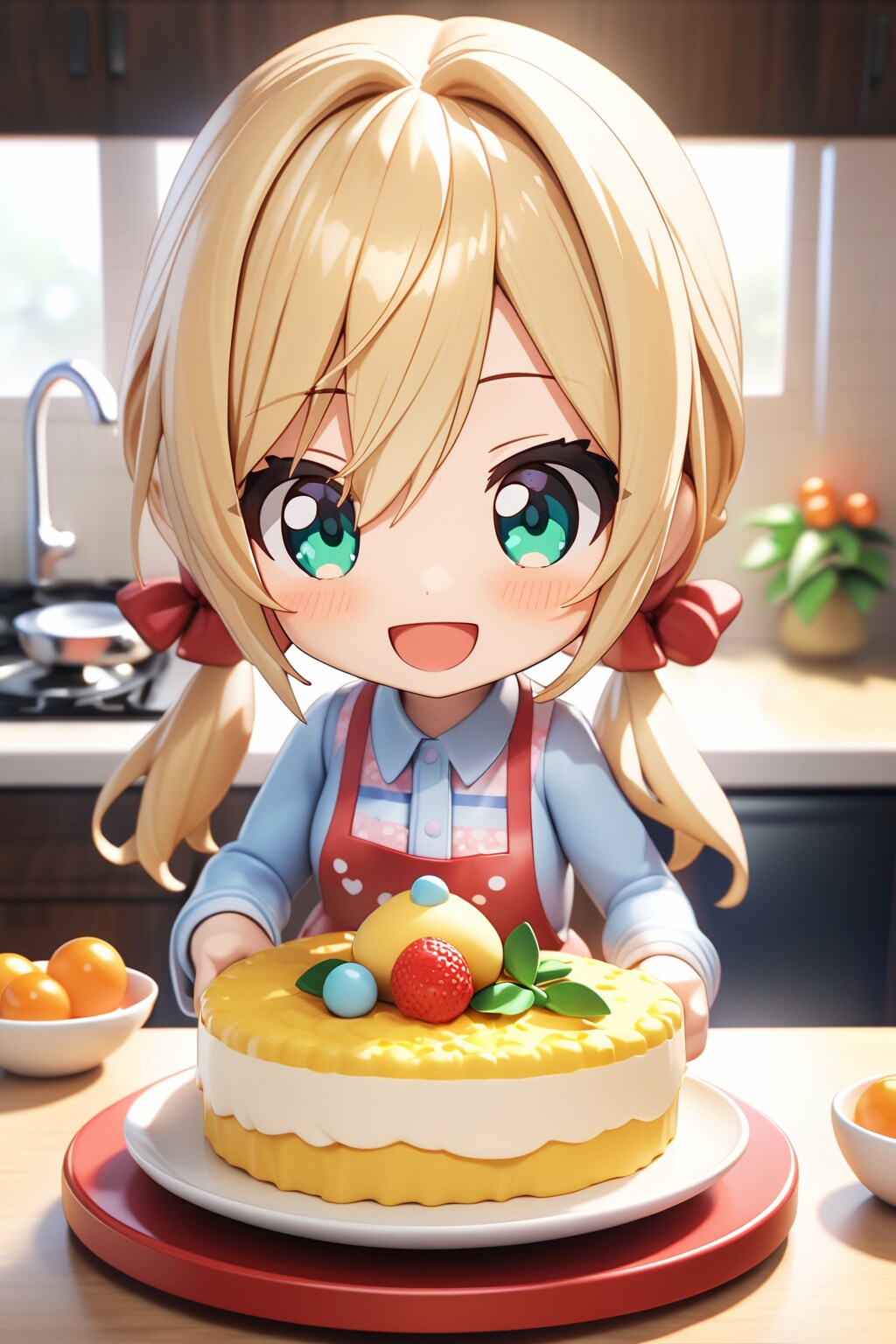 ケーキとねんどろいどな茉莉花ちゃん