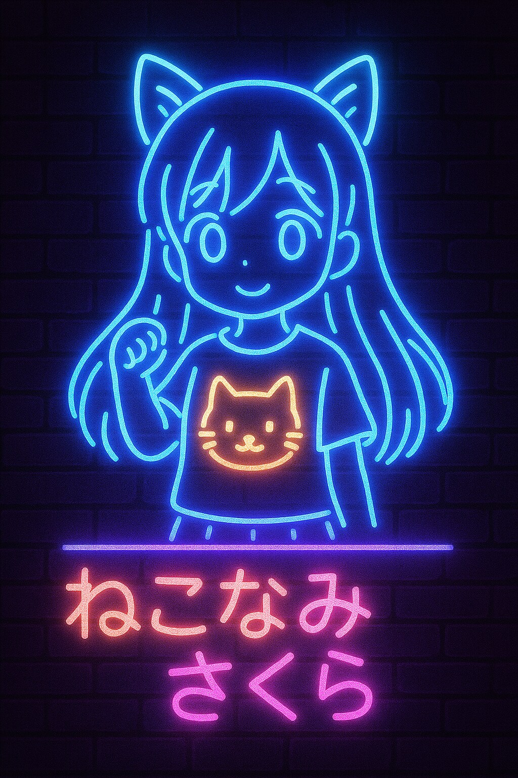 ねおんさいん(いろんな人とか生成してもらった)
