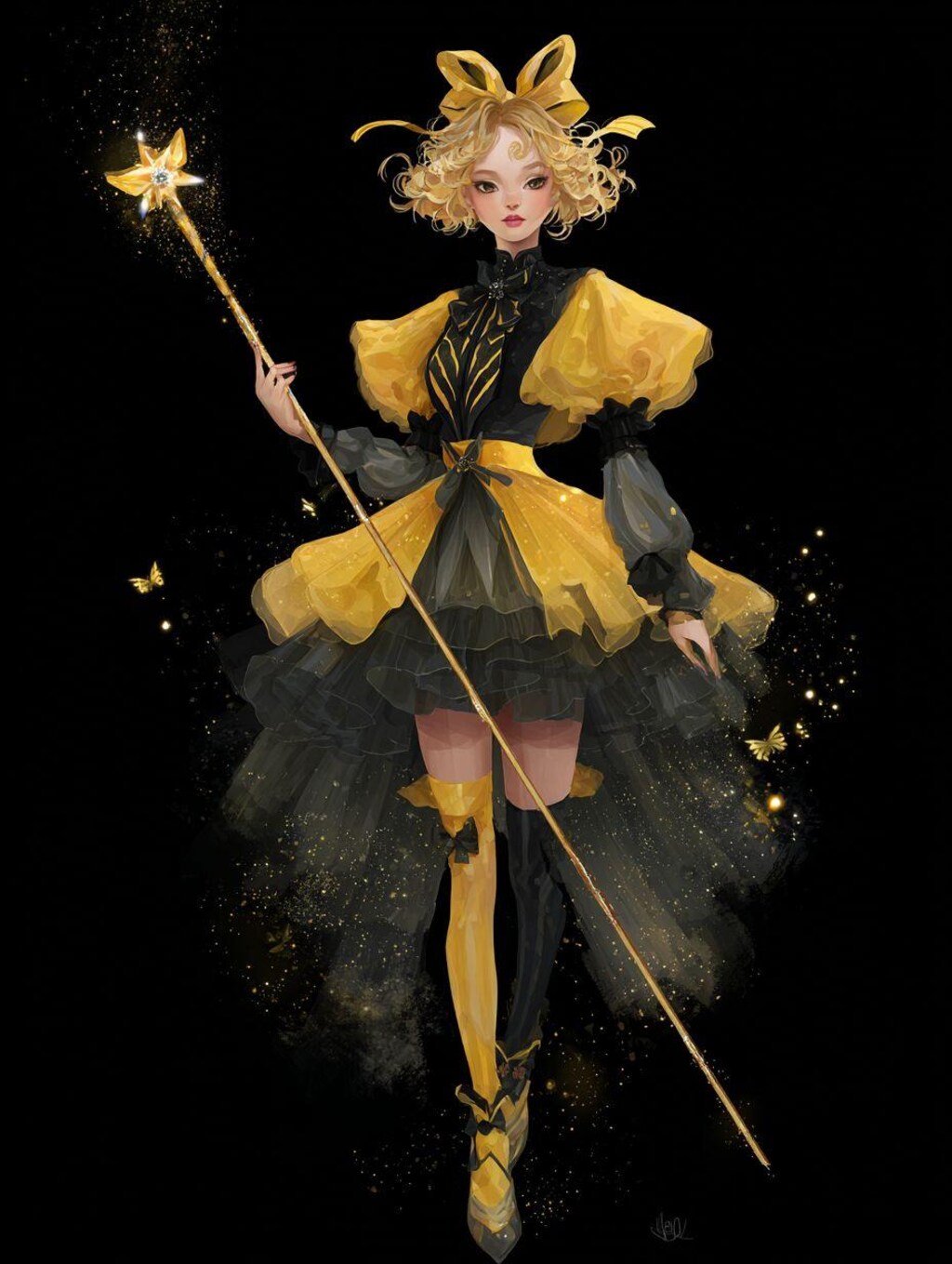 大人びている魔法少女