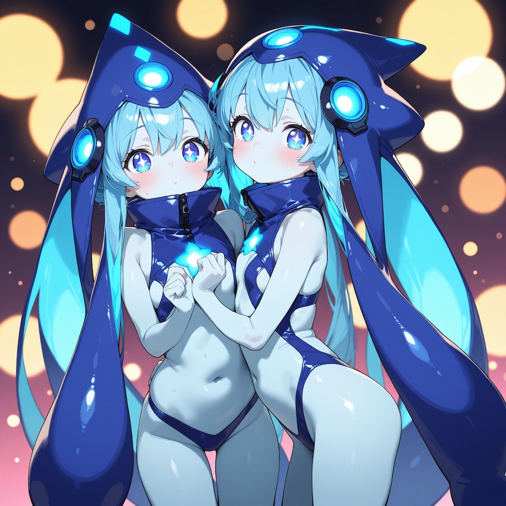 深海の双子イカ