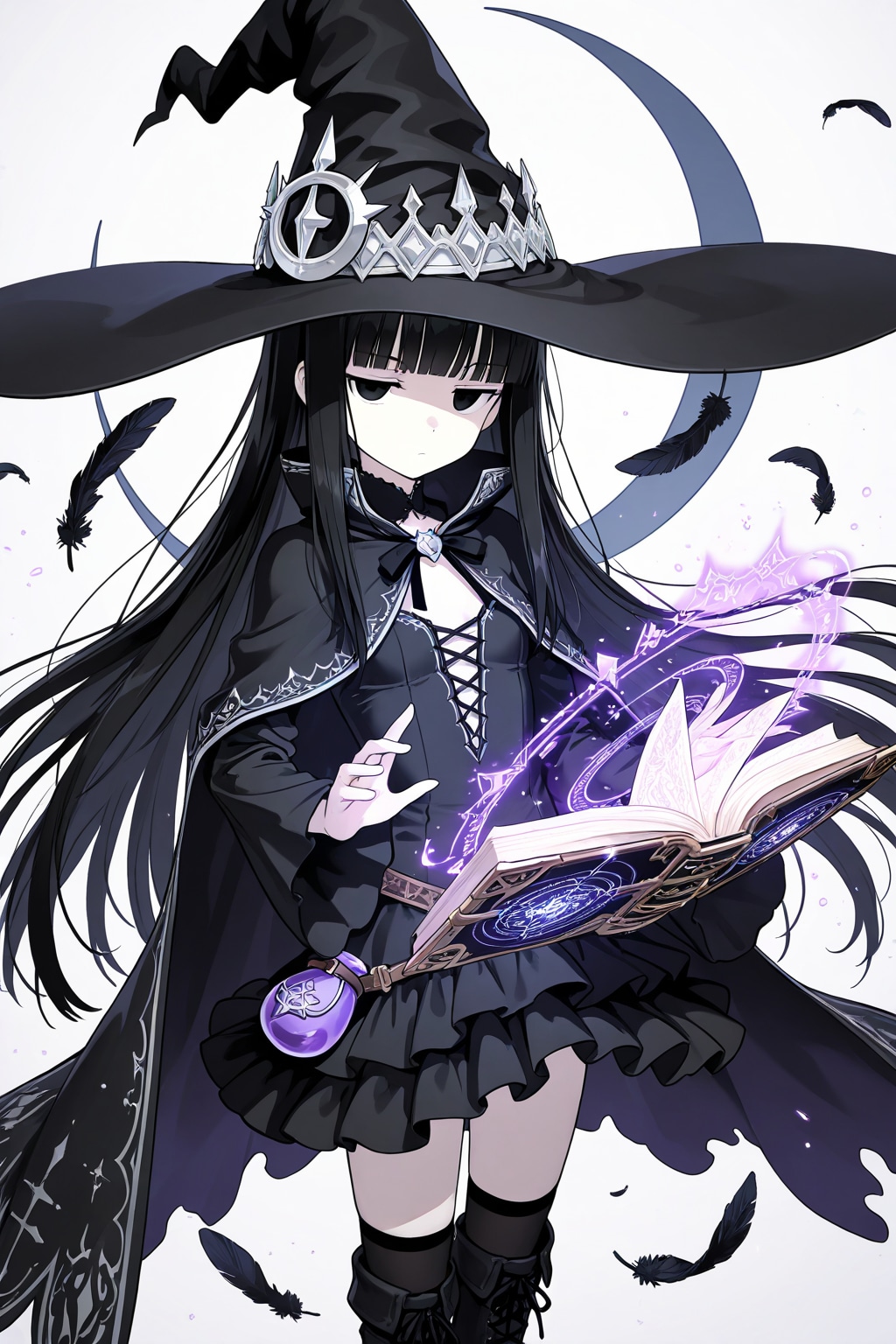 魔女っ娘ぱっつんちゃん | の人気AIイラスト・グラビア