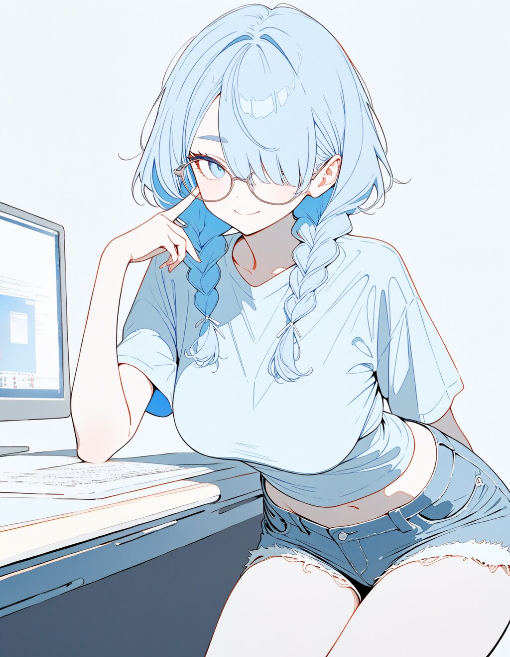 眼鏡三つ編み姉さんXL