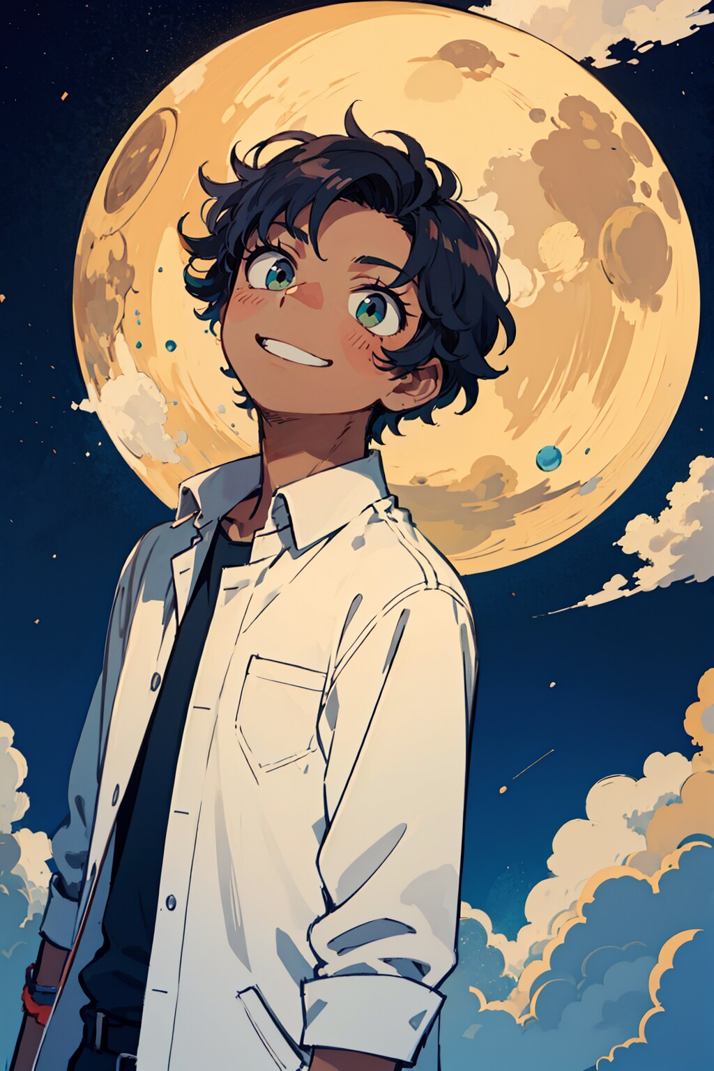 月と一緒 | の人気AIイラスト・グラビア