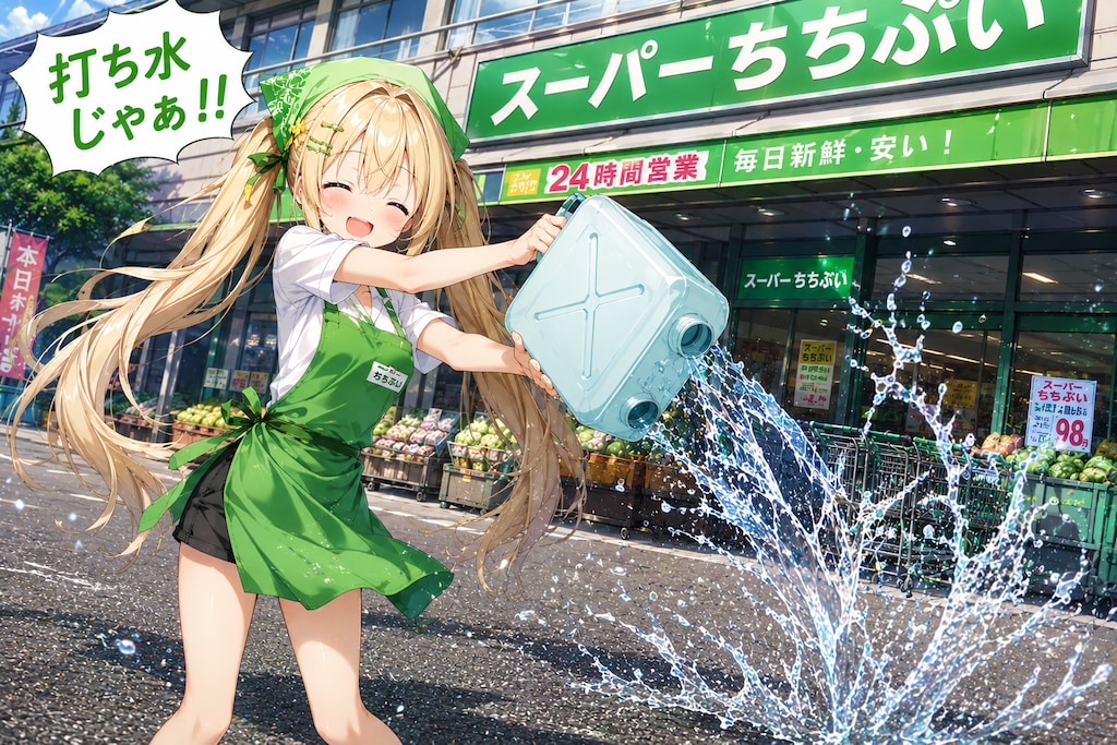 打ち水じゃあ！