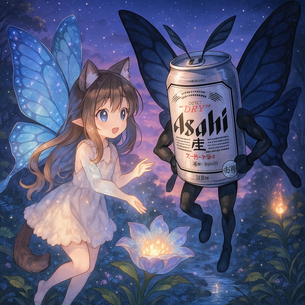 蝶々の小さな女の子