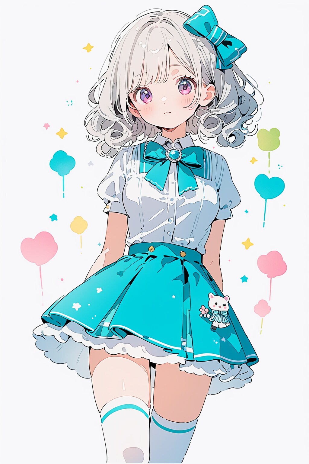 制服とニーハイ　詰め合わせ（７） | の人気AIイラスト・グラビア