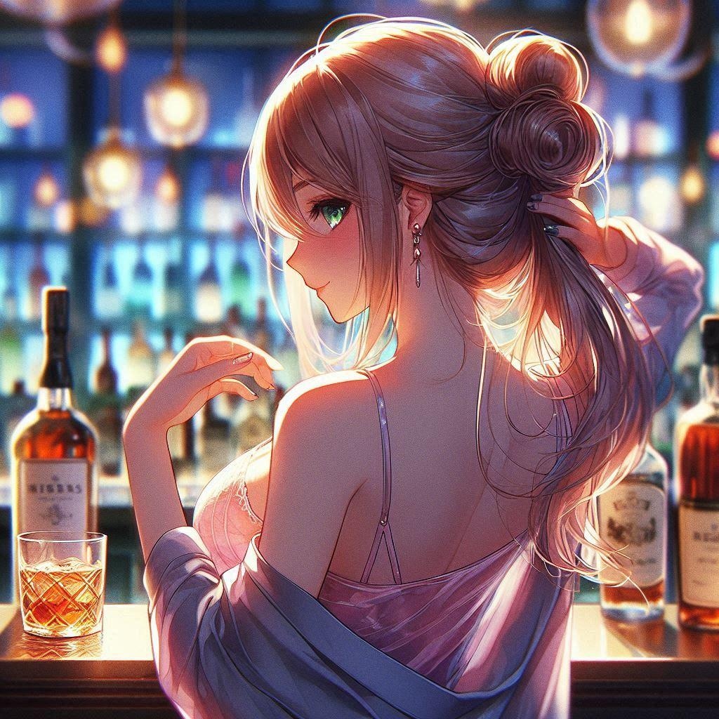 凪咲さんの後ろ姿