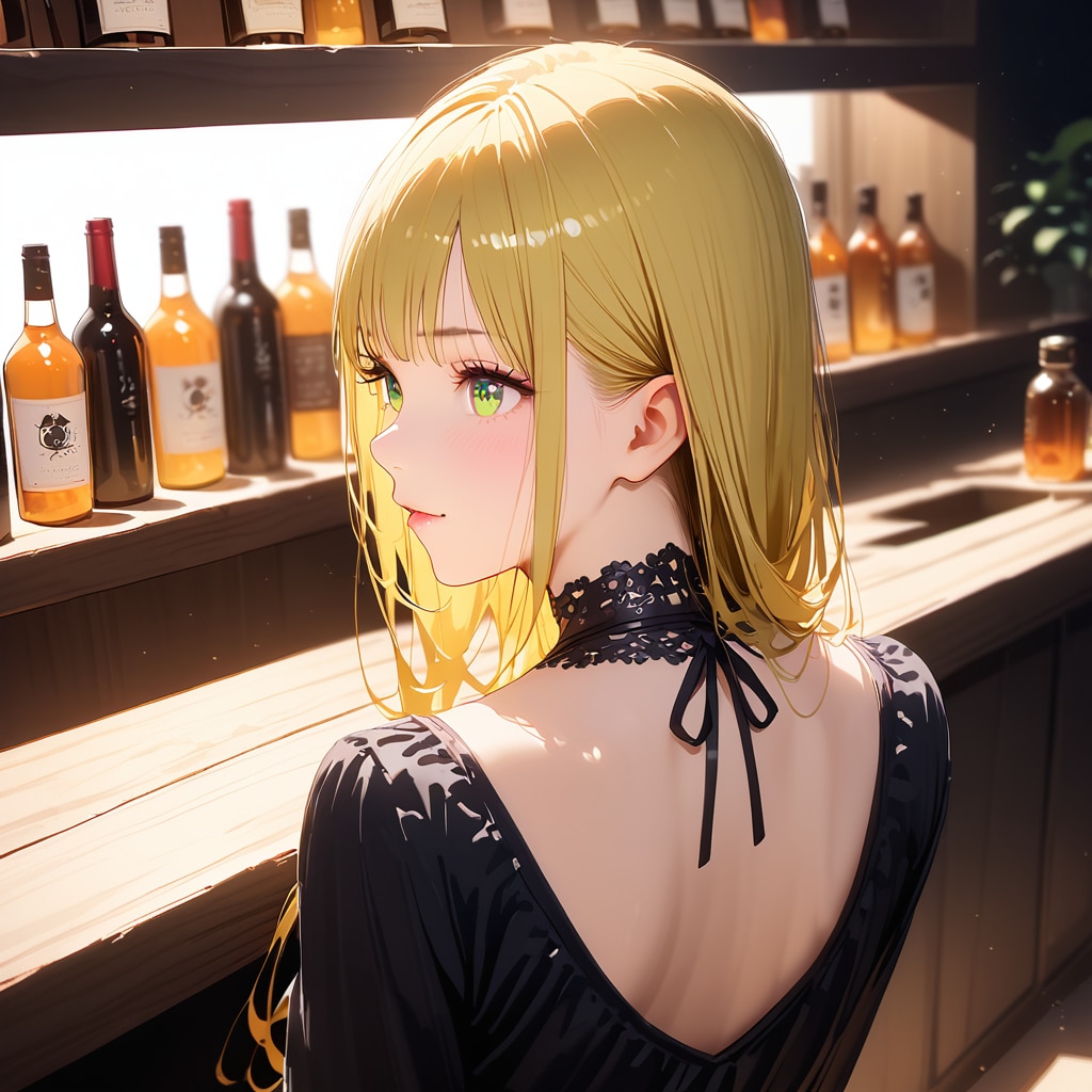 凪咲さんの後ろ姿