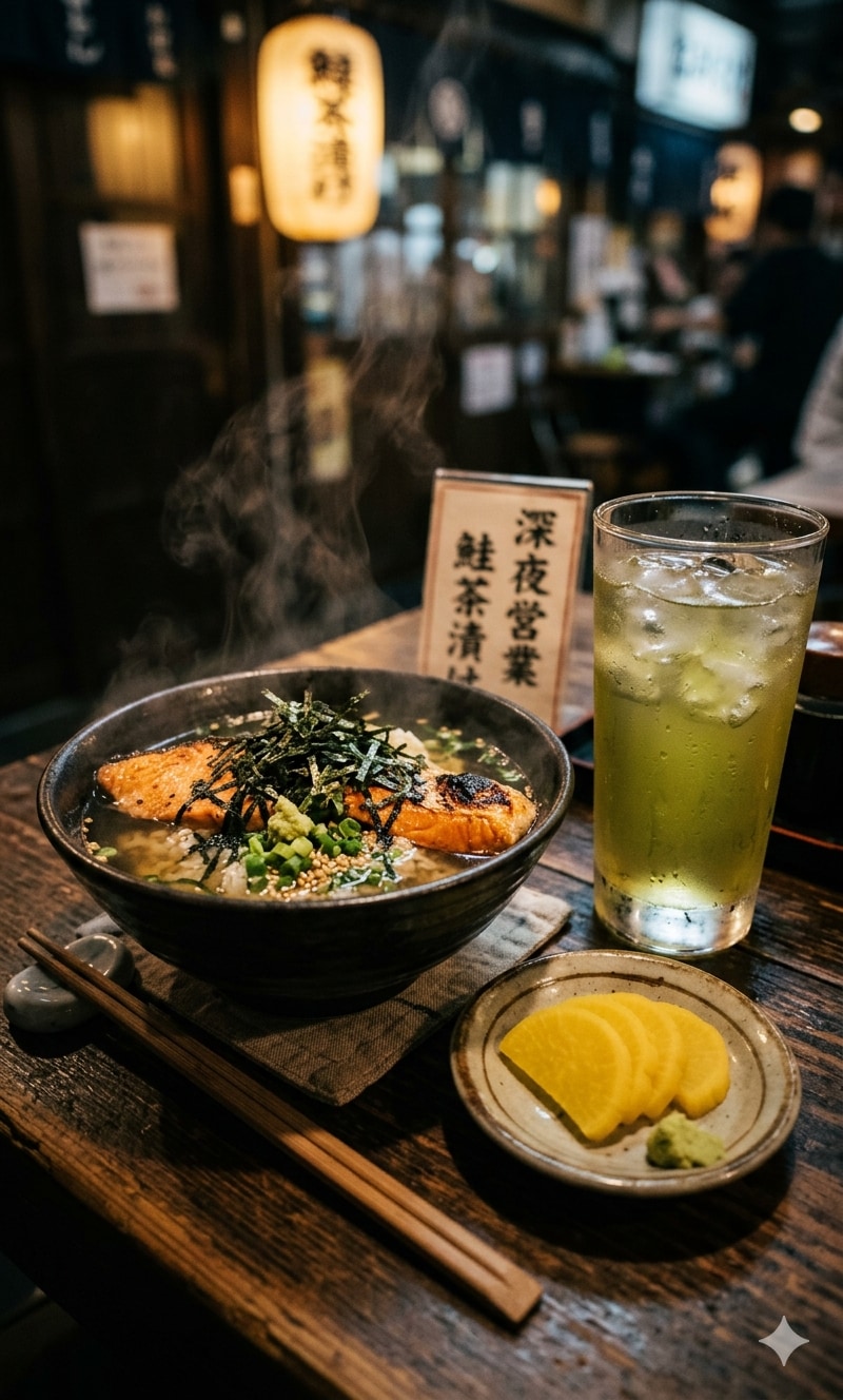 【誘惑の深夜】鮭茶漬け