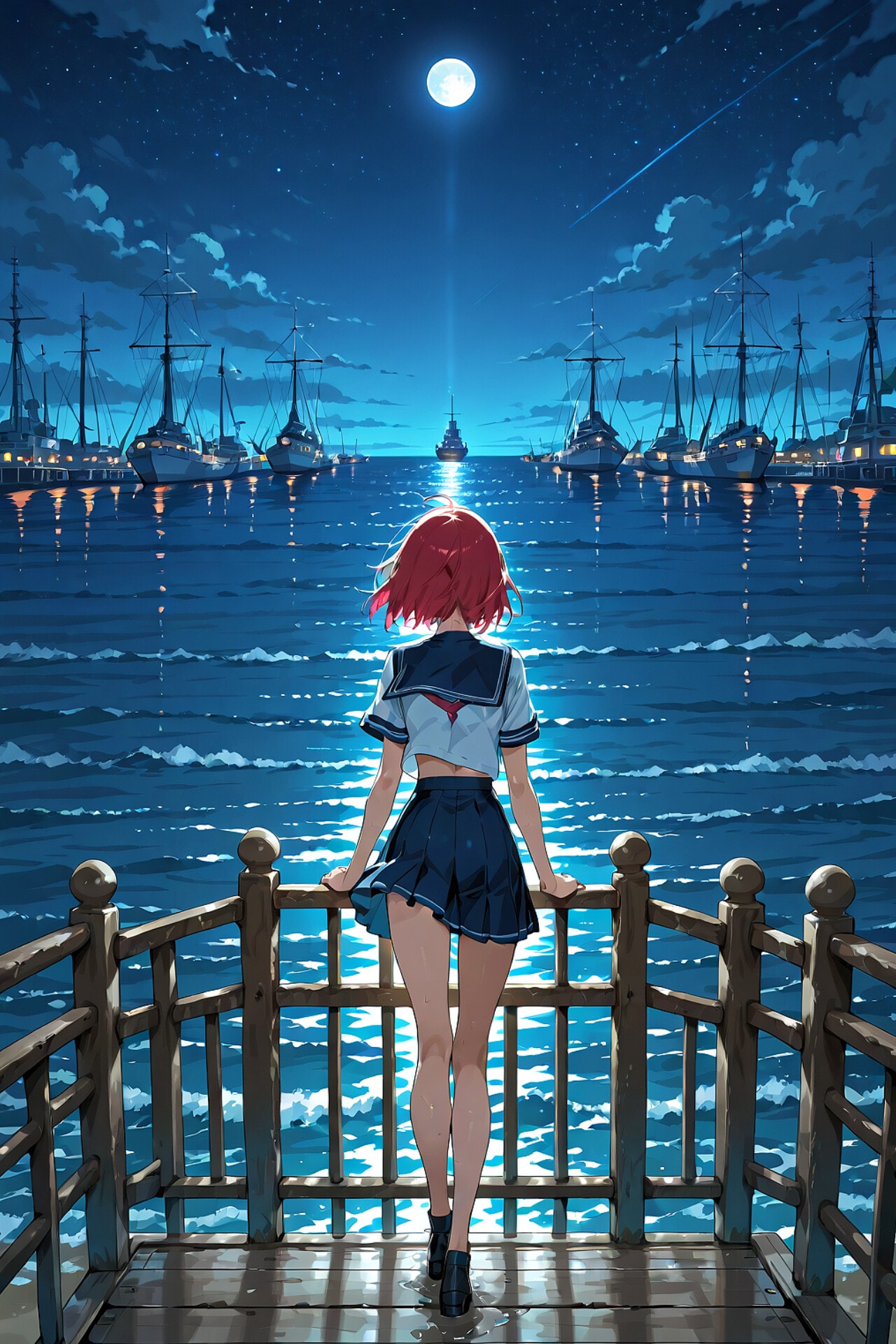 港の風景画展① | の人気AIイラスト・グラビア