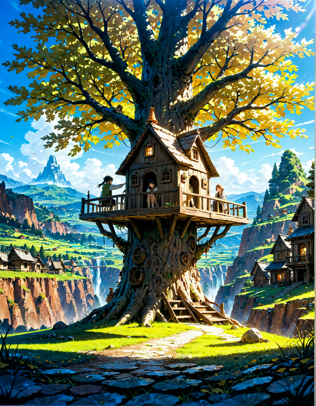 ツリーハウスのある風景