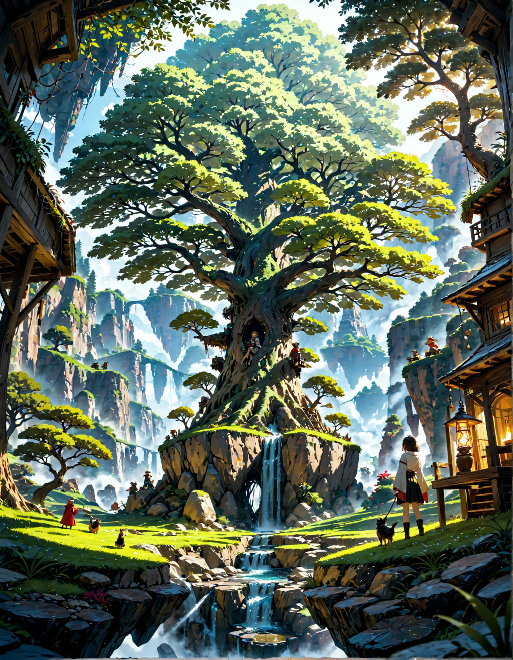 ツリーハウスのある風景