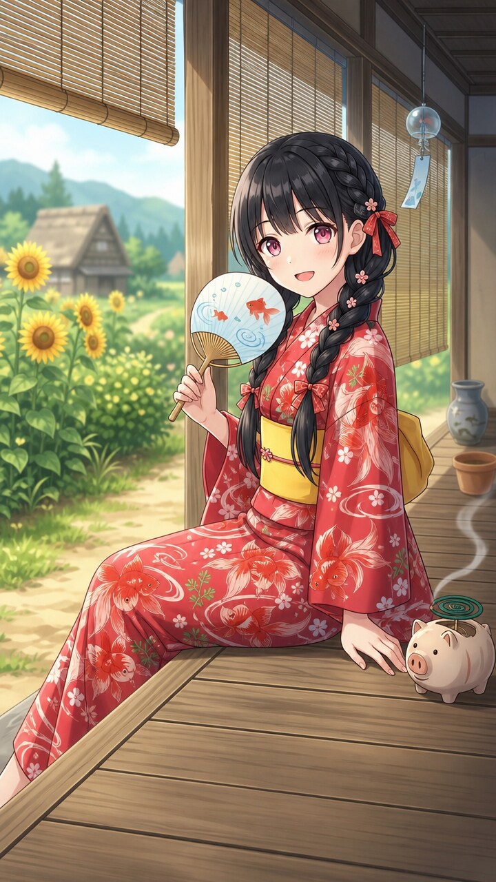 縁側でひと休み