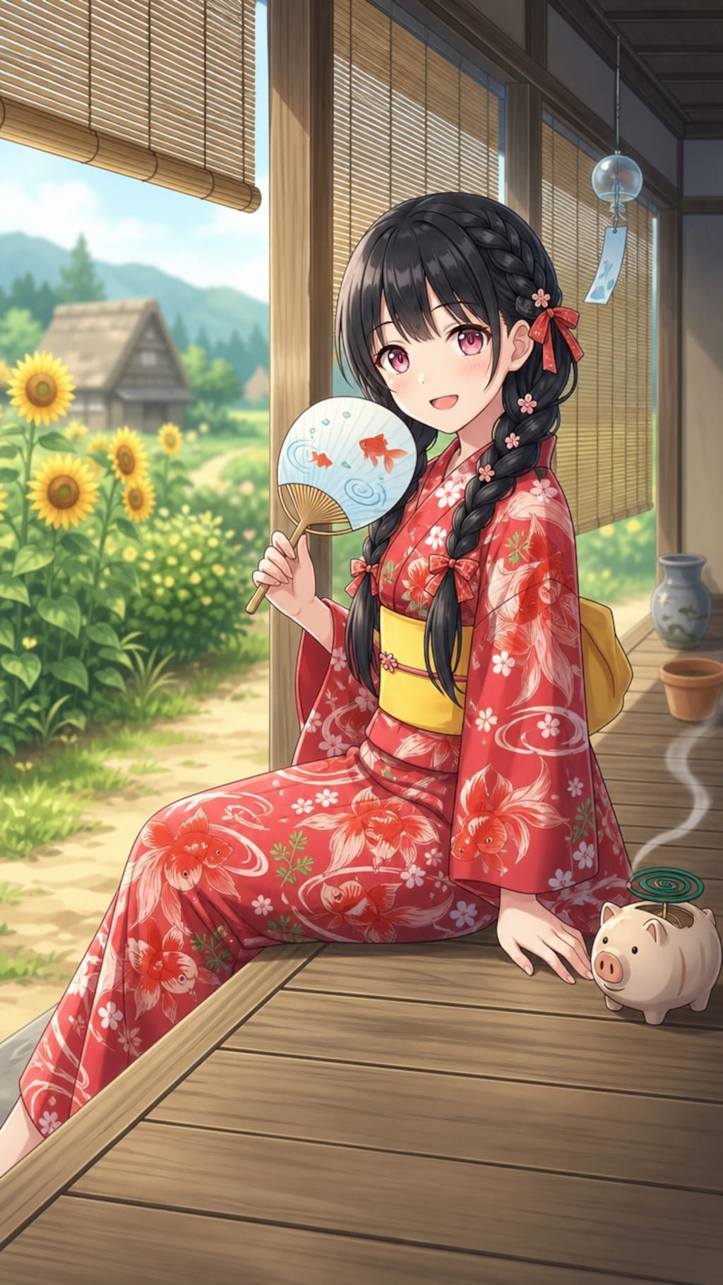 縁側でひと休み