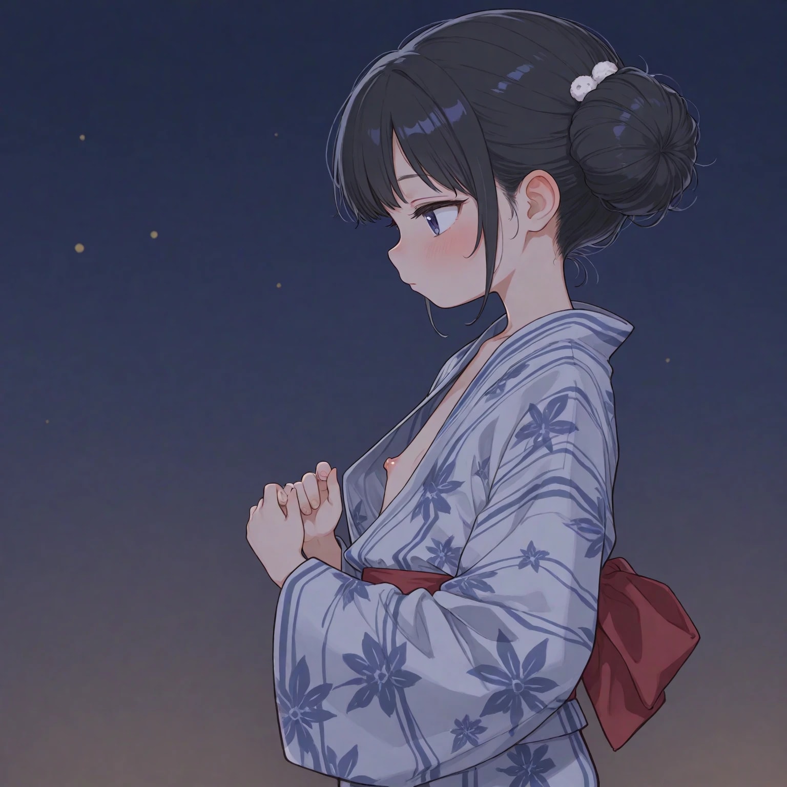 ゆるい胸元