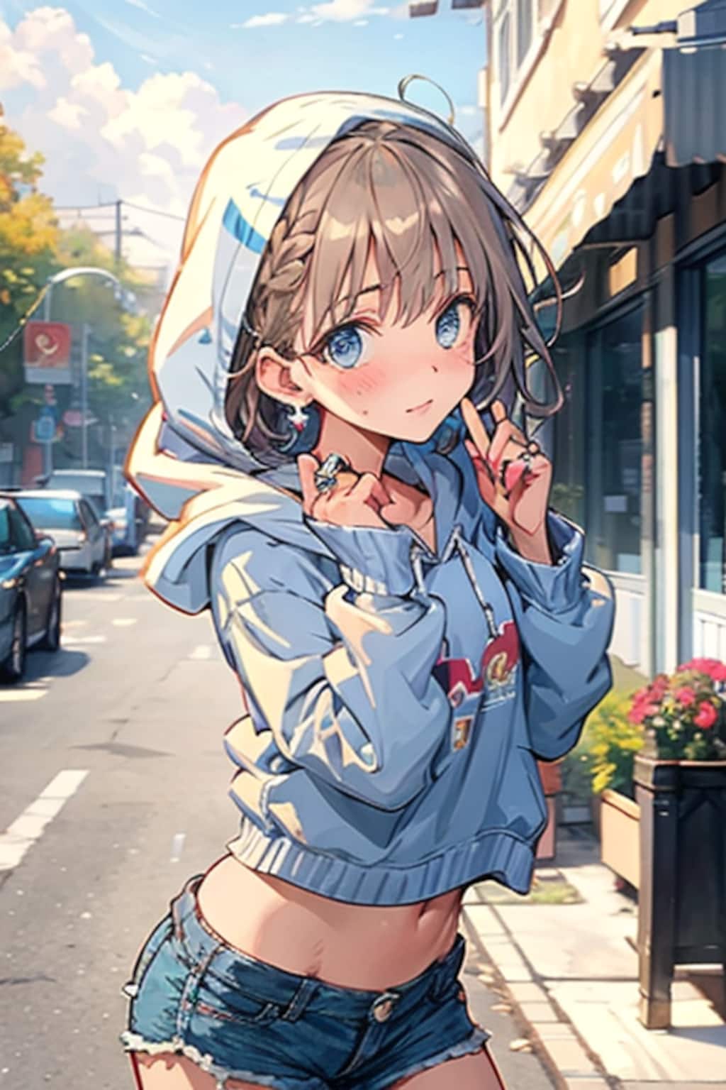 ヘソ出し
