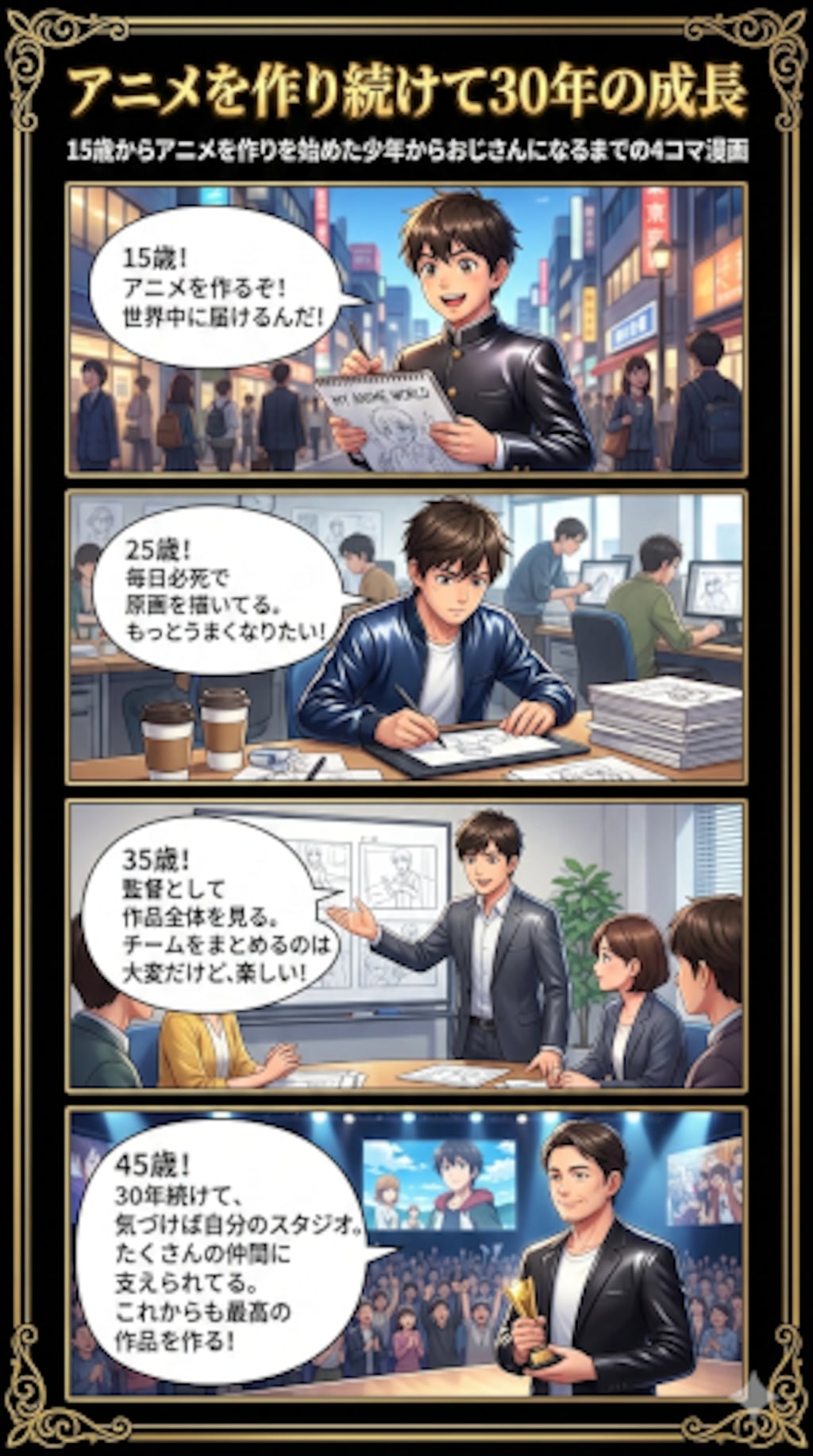 アニメを作り続けて30年の成長