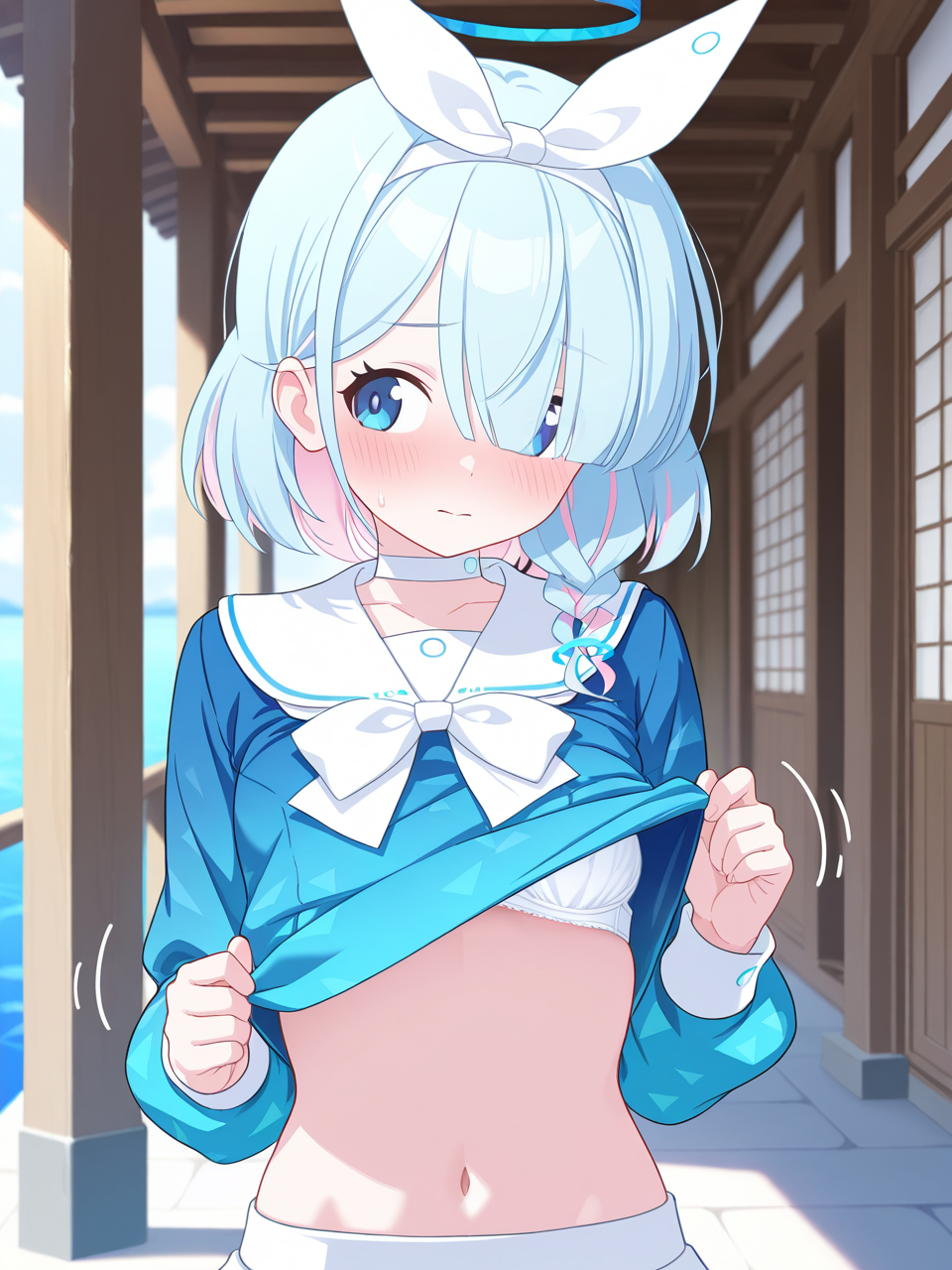 チラ見せアロナさん