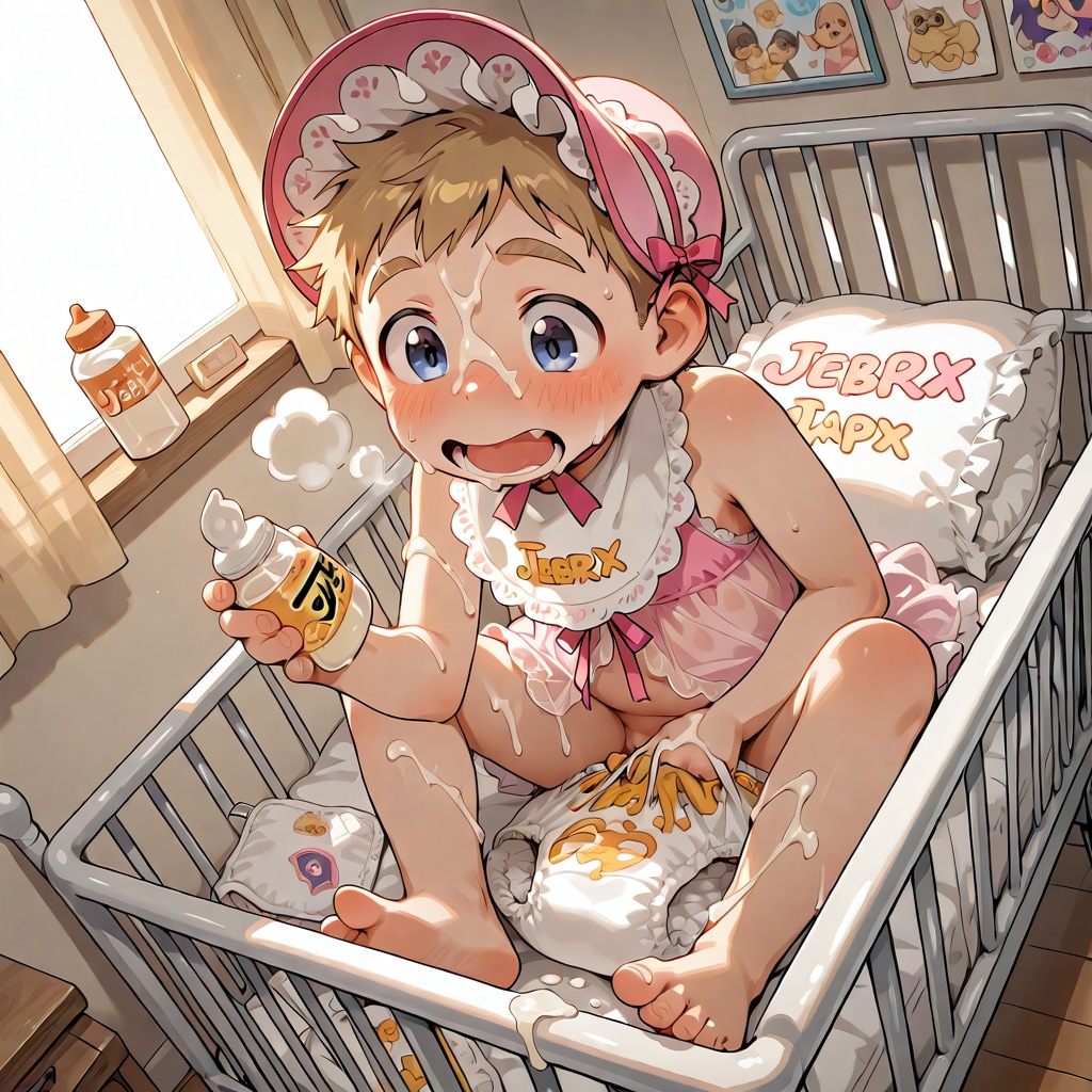赤ちゃんショタのおむつオナニー