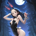 月夜のバニーガール 5枚目