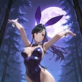 月夜のバニーガール 4枚目