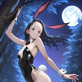 月夜のバニーガール 2枚目