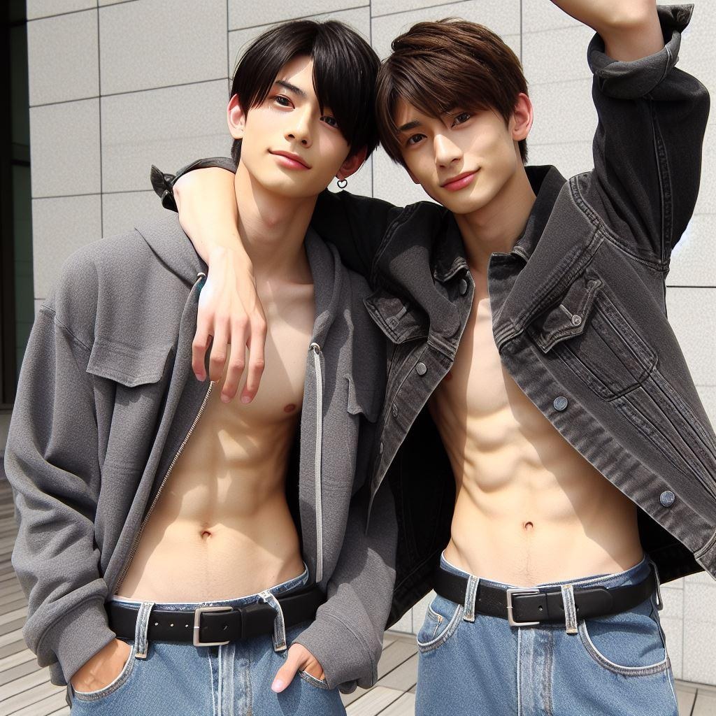 腹筋見せつけ系イケメン