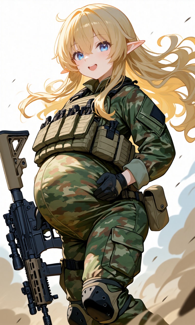 異世界ミリタリー妊婦シリーズその１６ | の人気AIイラスト・グラビア