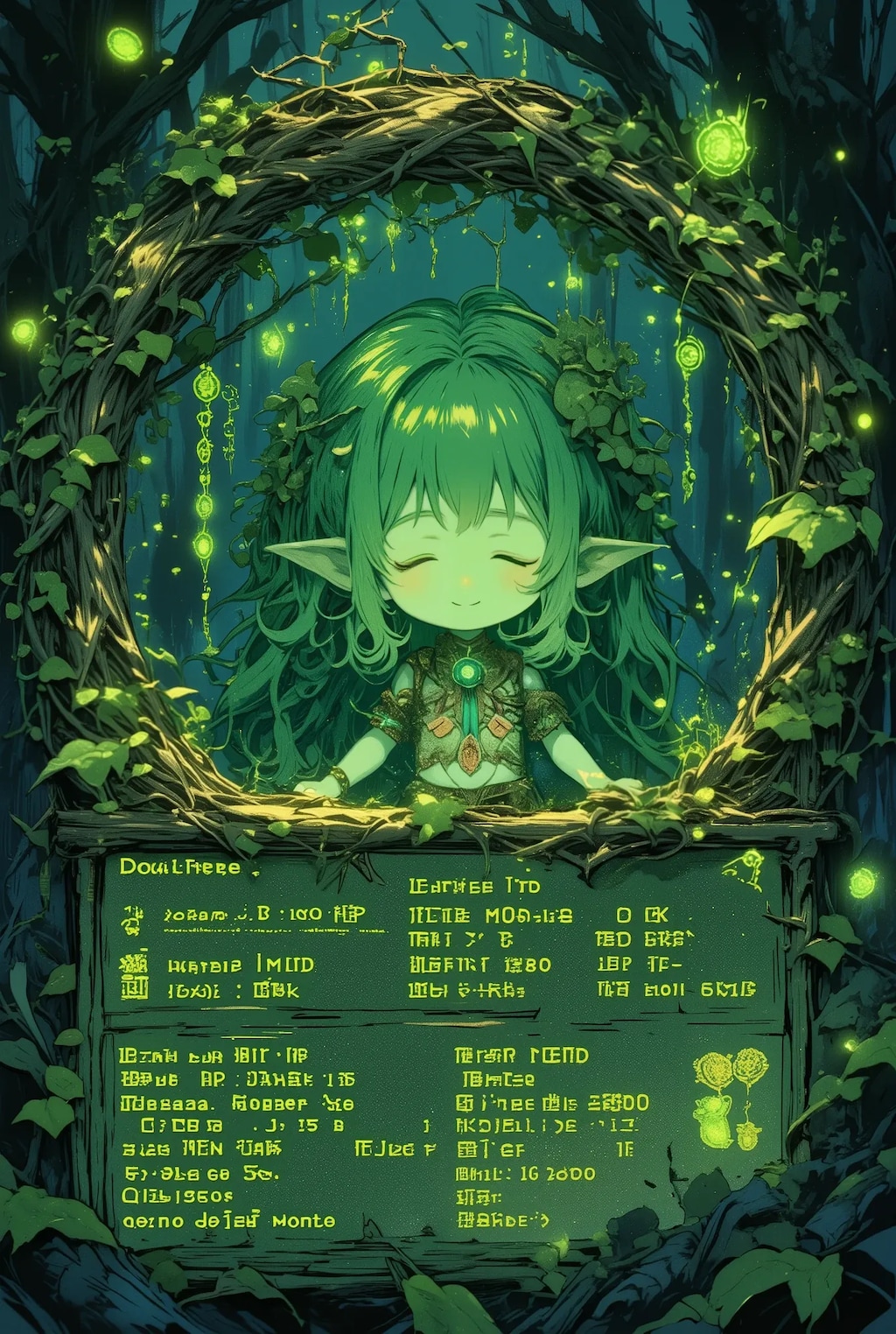 DRYADちゃんのステータス