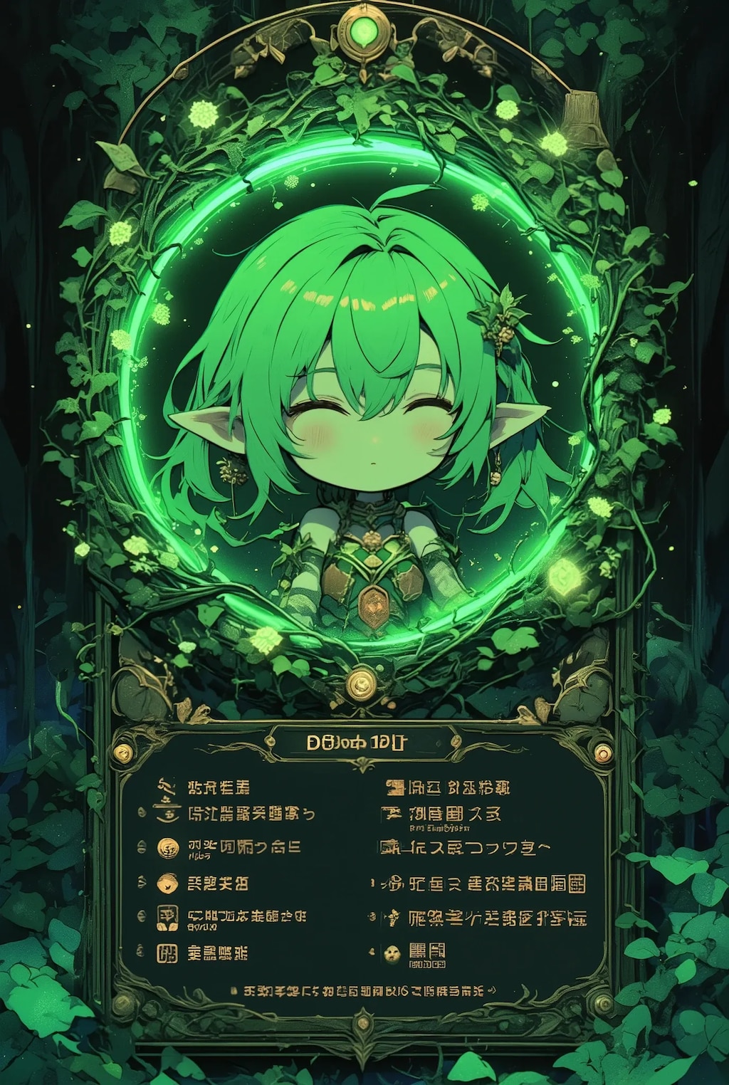 DRYADちゃんのステータス