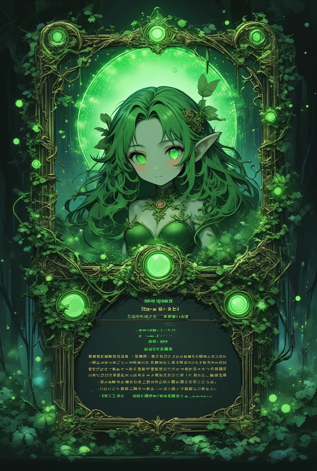 DRYADちゃんのステータス