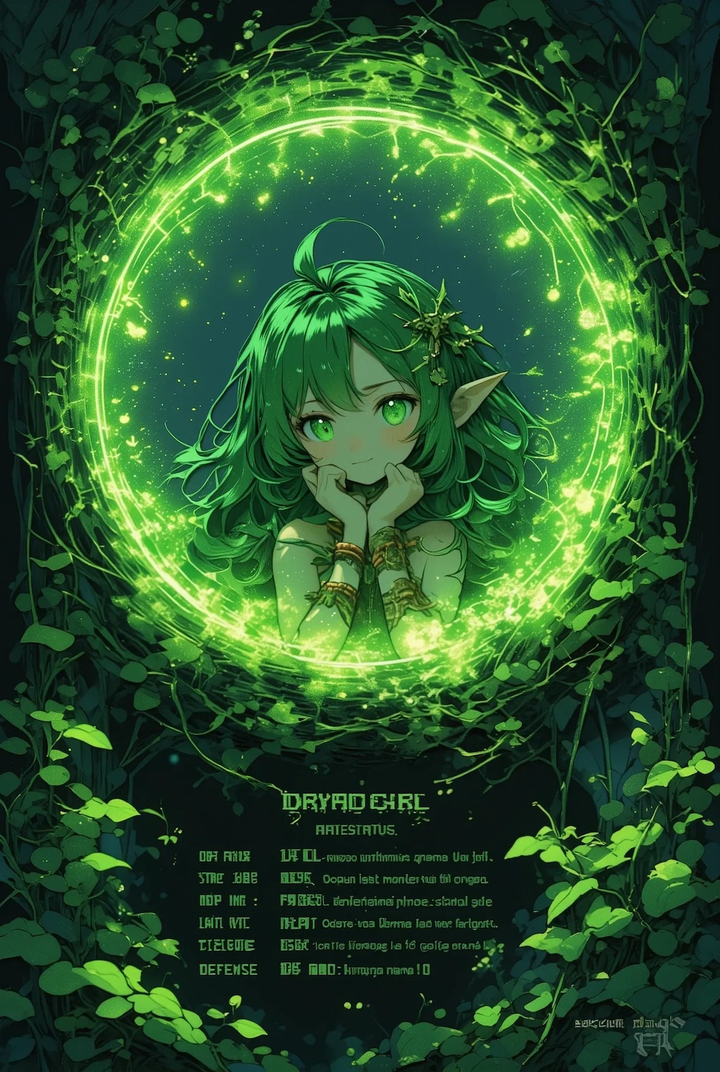 DRYADちゃんのステータス